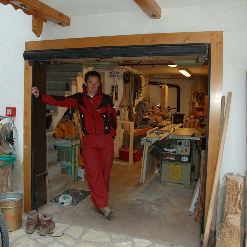 Christian Begali e il suo primo laboratorio artigianale