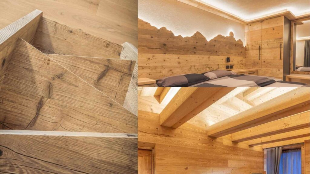 Elementi strutturali di una casa di montagna