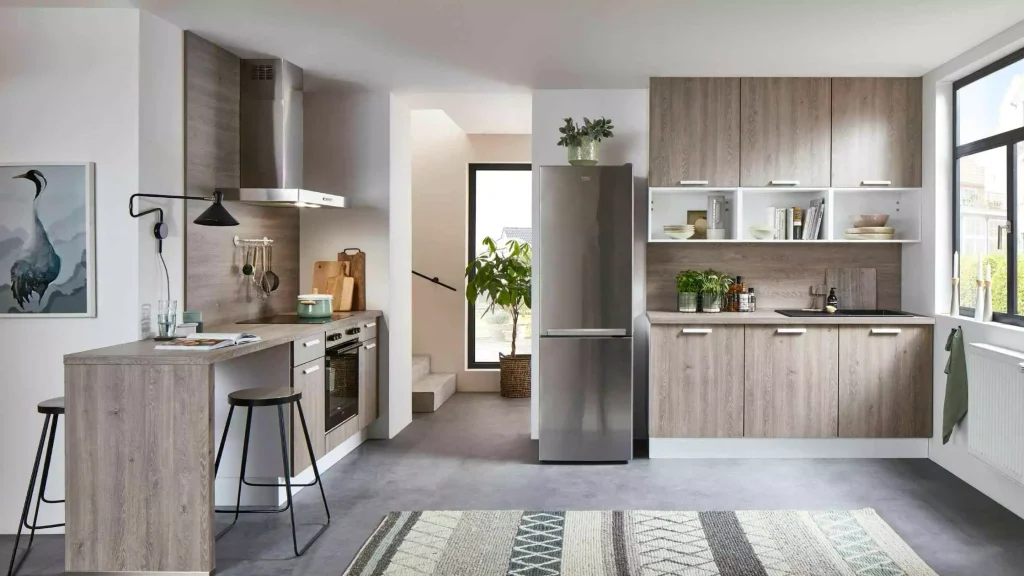 Arredo in serie di una cucina componibile
