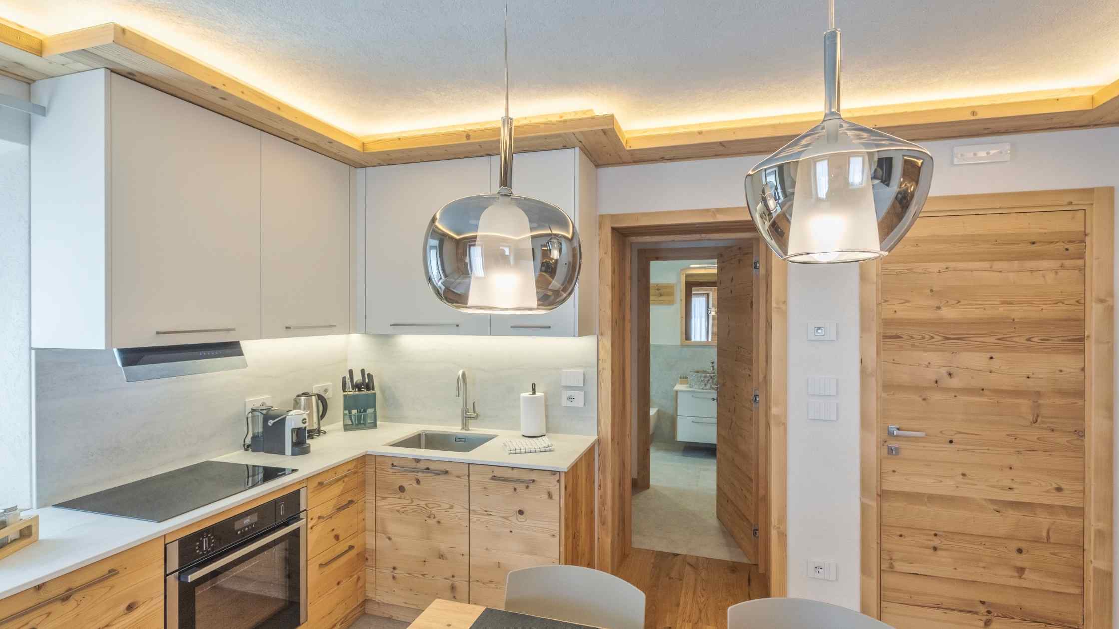 Illuminazione in una casa di montagna