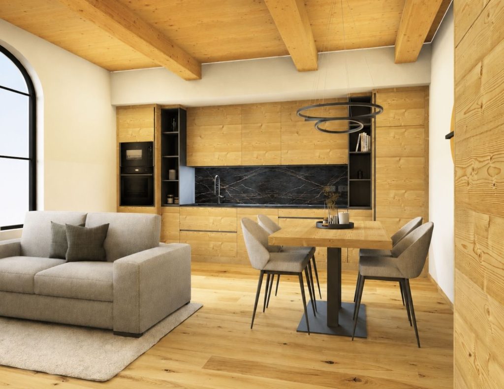 Render di casa di montagna